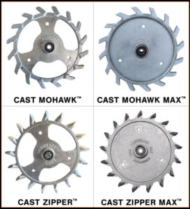 Schaffert Mfg's four all-cast wheels